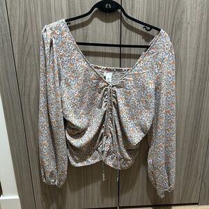 H&M Long Sleeve Floral Top